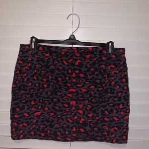 Cheetah Print Mini Skirt
